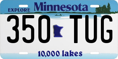 MN license plate 350TUG