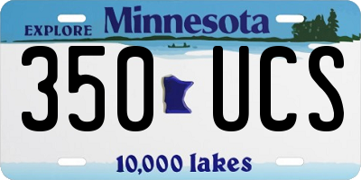 MN license plate 350UCS