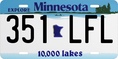 MN license plate 351LFL