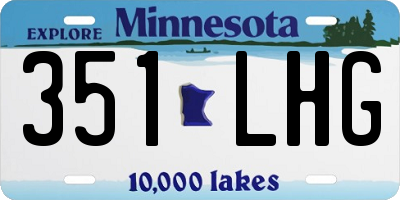MN license plate 351LHG