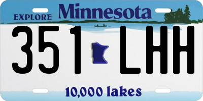 MN license plate 351LHH