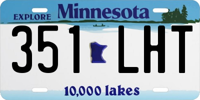 MN license plate 351LHT