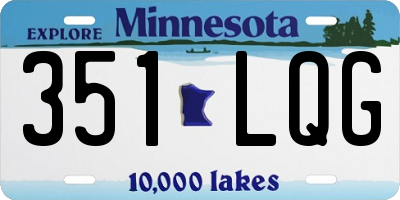 MN license plate 351LQG