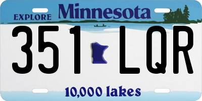 MN license plate 351LQR