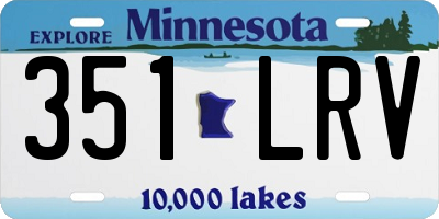 MN license plate 351LRV