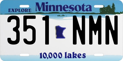 MN license plate 351NMN
