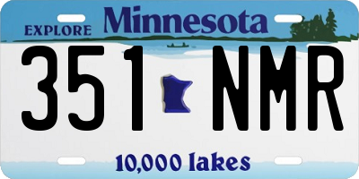 MN license plate 351NMR