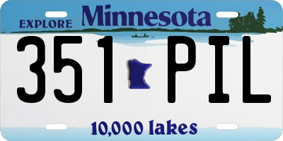 MN license plate 351PIL