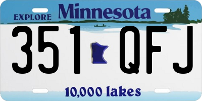 MN license plate 351QFJ