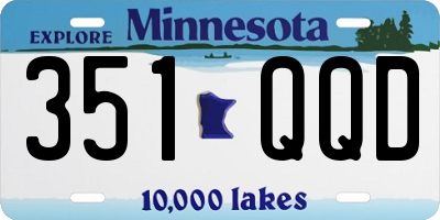 MN license plate 351QQD