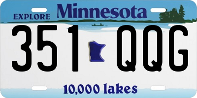 MN license plate 351QQG