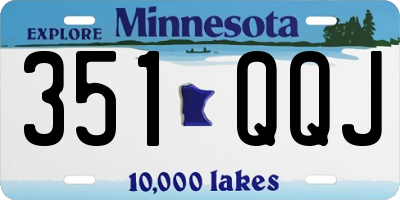 MN license plate 351QQJ