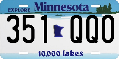 MN license plate 351QQO