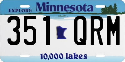 MN license plate 351QRM