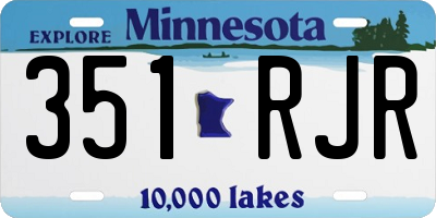MN license plate 351RJR