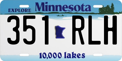 MN license plate 351RLH