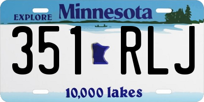 MN license plate 351RLJ