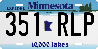 MN license plate 351RLP