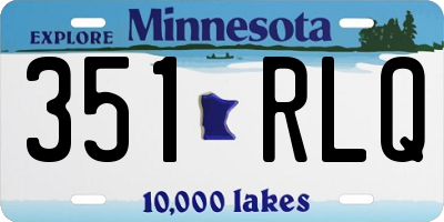 MN license plate 351RLQ