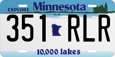 MN license plate 351RLR