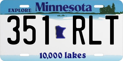 MN license plate 351RLT