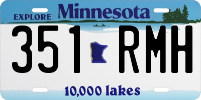 MN license plate 351RMH