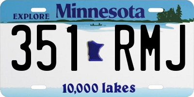 MN license plate 351RMJ