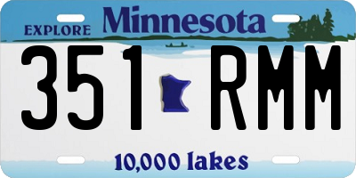 MN license plate 351RMM