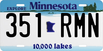 MN license plate 351RMN