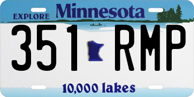MN license plate 351RMP