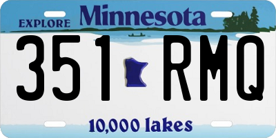 MN license plate 351RMQ
