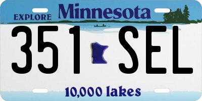 MN license plate 351SEL