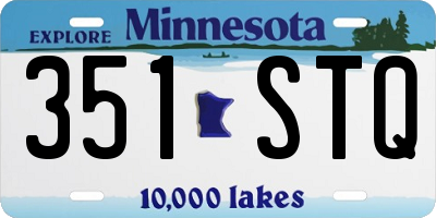 MN license plate 351STQ