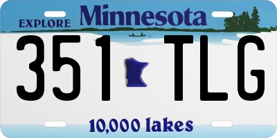 MN license plate 351TLG