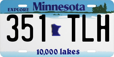 MN license plate 351TLH