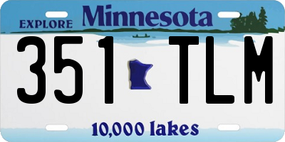 MN license plate 351TLM