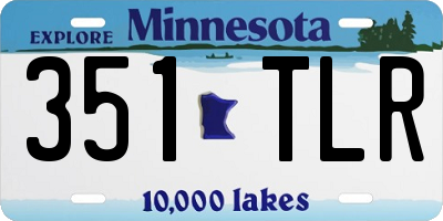 MN license plate 351TLR