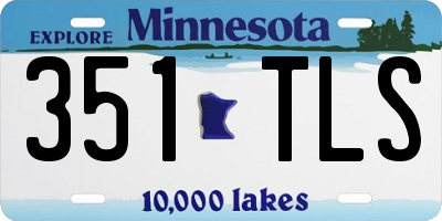 MN license plate 351TLS