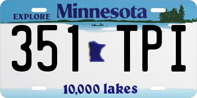 MN license plate 351TPI