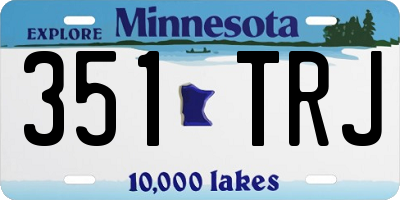 MN license plate 351TRJ