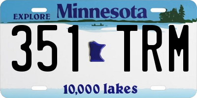 MN license plate 351TRM