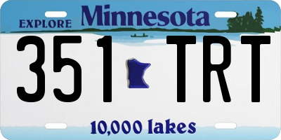 MN license plate 351TRT