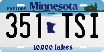 MN license plate 351TSI