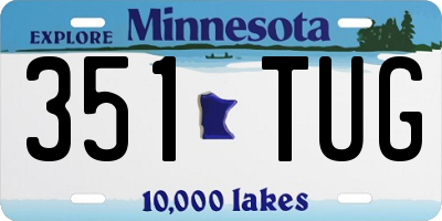 MN license plate 351TUG