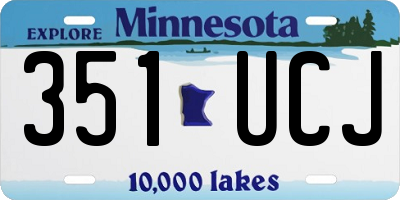 MN license plate 351UCJ