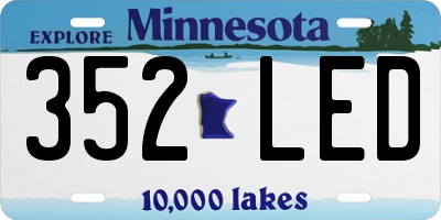 MN license plate 352LED