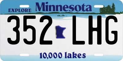 MN license plate 352LHG