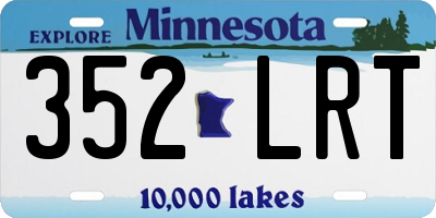 MN license plate 352LRT