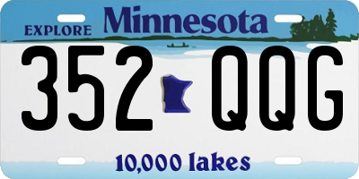MN license plate 352QQG