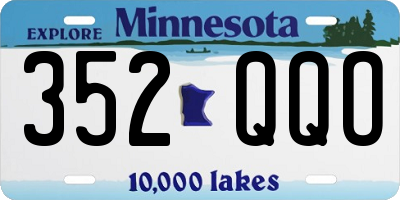 MN license plate 352QQO